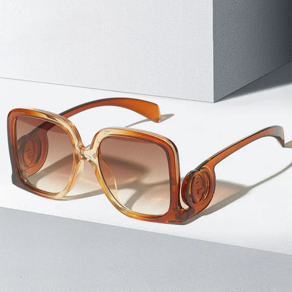 Wholesale Rectangle Women Big Frame High Quality UV400 Outdoor Eye Wear Men Newest Oversized Square Sunglasses Custom - Image 3