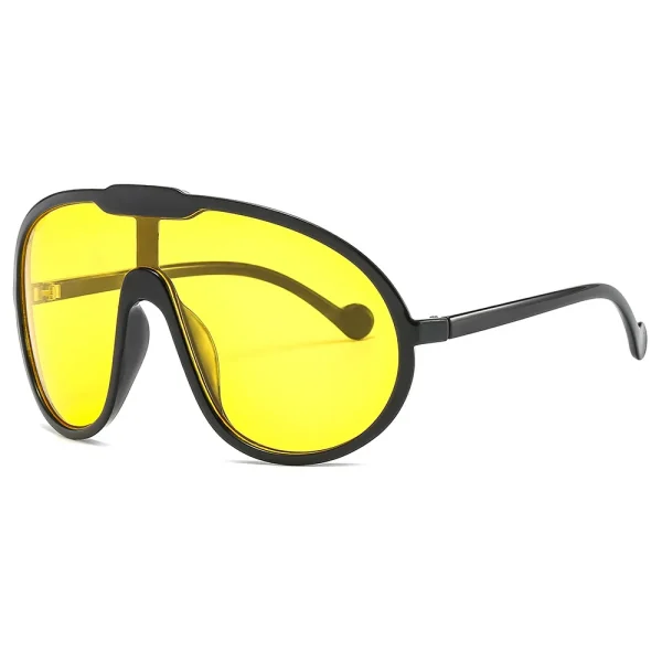 Oversized One Piece Shield Sunglasses for Women Vintage Unique Windproof Uv400 Sun Glasses Men Retro Gradient Eyewear - Image 5