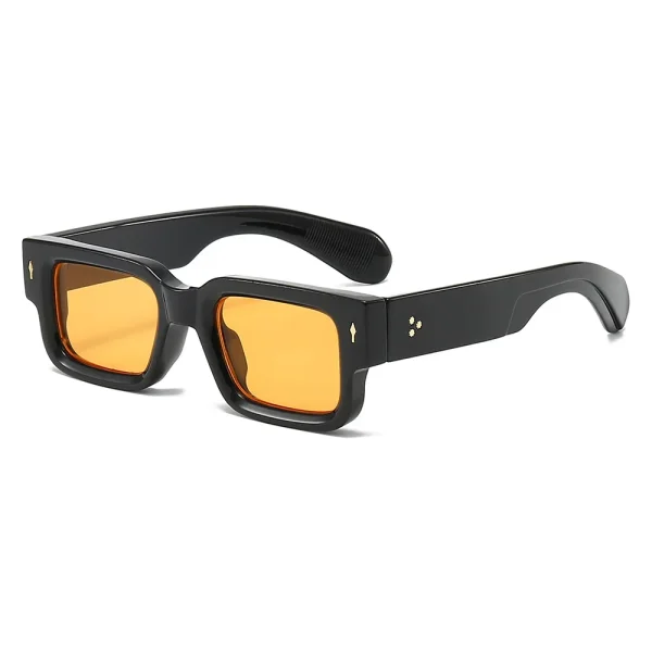 Ladies Small Square Thick Frame Eyewear Brand Designer Sunglass Men Sunglasses 2025 Luxury for Women - Image 2
