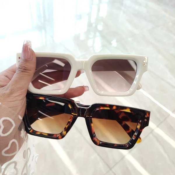 2025 Wholesale Custom Logo Eyewears Vintage Women Leopard Sun Glasses  Shades New Sunglasses Arrivals - Image 2