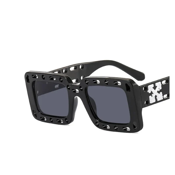 Fashion Uv400 Y2K Futuristic Glasses Women Men Retro Small Frame Square Rectangle Personality Sunglasses - Image 3