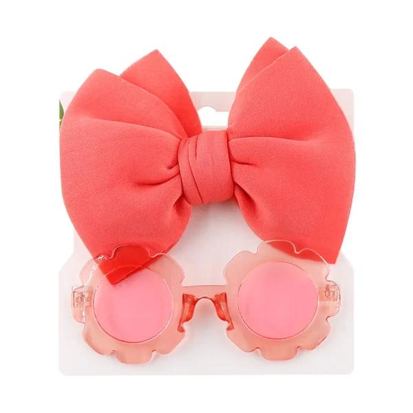 Fashion Round Children Sunglasses Belt Cute Cartoon Baby Toy Sun Glasses Cotton hair Solid Sunglasses Kids - Image 3