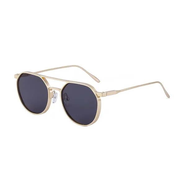 Retro Classic Luxury Brand Designer Sunglasses Men Custom Logo Vintage Round Metal Frames Man Sun Glasses 2025 Shades - Image 4