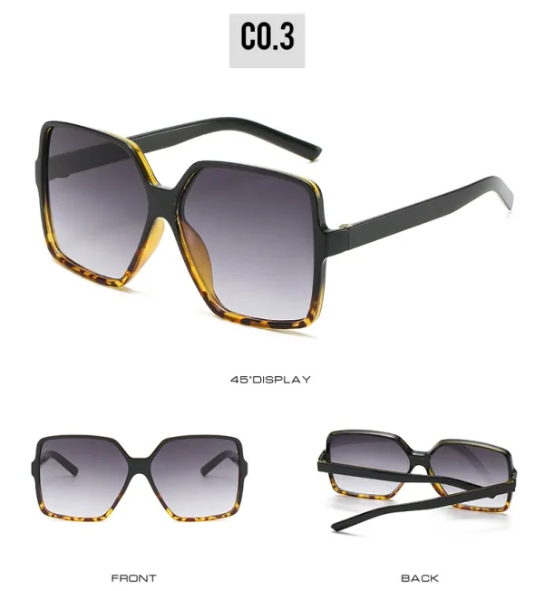 New Trendy Large Frame Shades Women Drive Sunglasses Fashion Colorful Glasses Men UV400 in Stock - Image 5