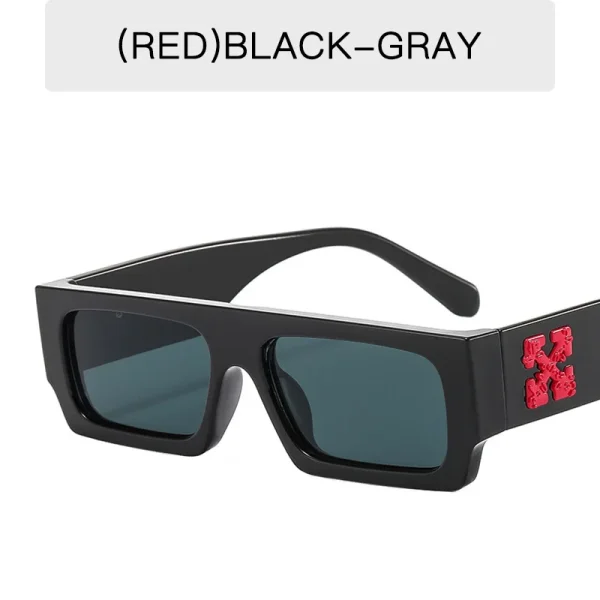 Retro Square Pc Shades Trendy Ladies Street Shot Small Frame Personalized Hip Hop Metal Hinged Sunglasses 2025 - Image 3