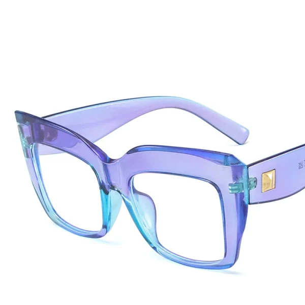 Retro Oversized Square Glasses Women Optical Eyewear Fashion Frames Blue Light Blocking Internet Celebrity Man Personality - Image 5
