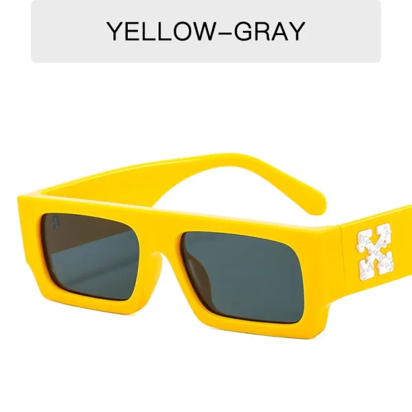 Retro Square Pc Shades Trendy Ladies Street Shot Small Frame Personalized Hip Hop Metal Hinged Sunglasses 2025 - Image 5