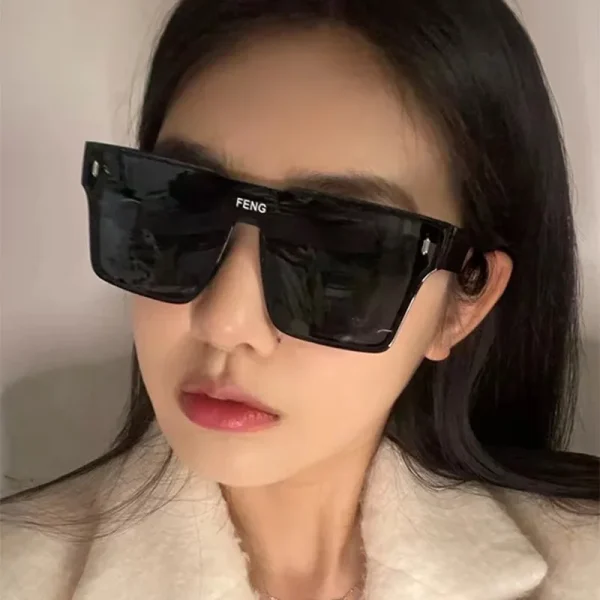One-Piece Cycling Windbreak Sunglasses New GY08 Men Cool Personality Retro Luxury Fresh Shades Women Oversized Square - Image 4