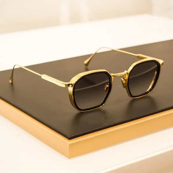 High Quality Custom logo Retro Square Metal Frame Sun Glasses Vintage Shades Women Polarized Sunglasses Men