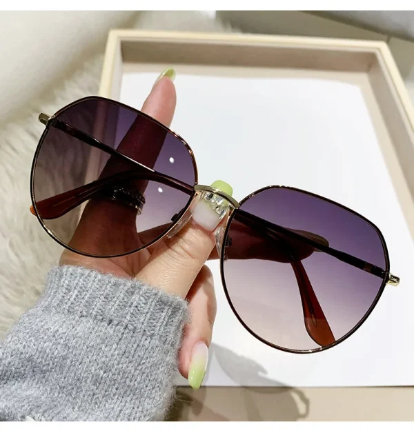 New Arrival Personality Fashion Versatile Driving Eye Protection Women Shades Vintage Sunglasses - Image 5