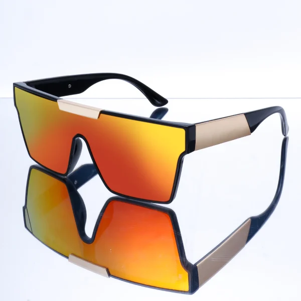 Vintage Metal Decorate Sun Glasses pink Lens Large Frame Sports Sunglasses Cycling 2025 Custom Shades UV400