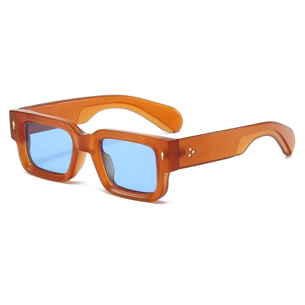 Ladies Small Square Thick Frame Eyewear Brand Designer Sunglass Men Sunglasses 2025 Luxury for Women