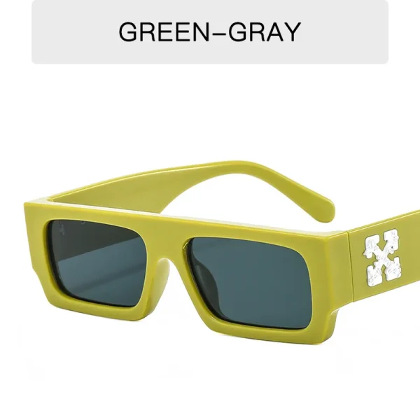 Retro Square Pc Shades Trendy Ladies Street Shot Small Frame Personalized Hip Hop Metal Hinged Sunglasses 2025 - Image 6