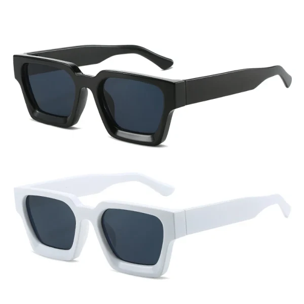 Custom Colorful Trendy Luxury Square Thick Sun Glasses Men Women Lentes De Sol Shades Sunglasses 2025 - Image 3