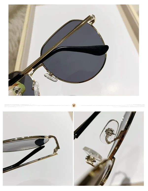 New Arrival Personality Fashion Versatile Driving Eye Protection Women Shades Vintage Sunglasses - Image 6