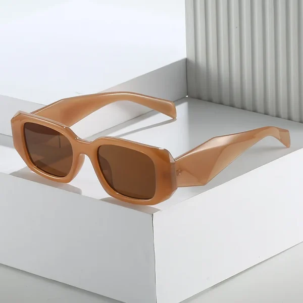 Sun Glasses Famous Brands Lunette De Sol Sunglasses Rectangle Shade Sun Glasses - Image 2