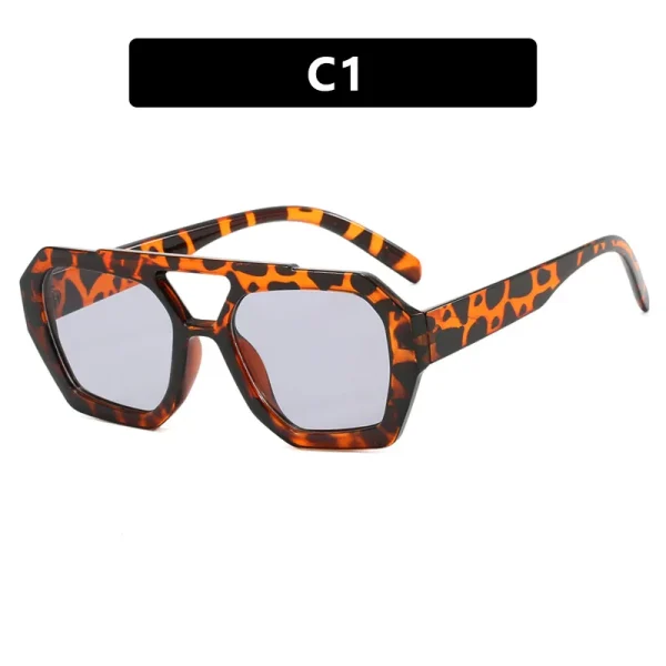 Fast Delivery Retro Double Beam Shades Women Vintage Square Sun Glasses Men Square Sunglasses 2024 - Image 5