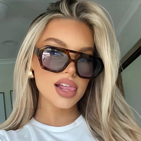Fast Delivery Retro Double Beam Shades Women Vintage Square Sun Glasses Men Square Sunglasses 2024