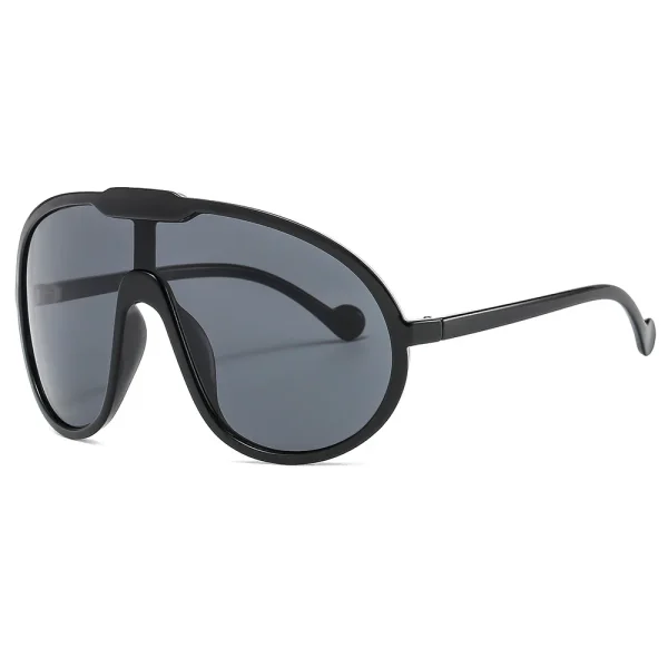 Oversized One Piece Shield Sunglasses for Women Vintage Unique Windproof Uv400 Sun Glasses Men Retro Gradient Eyewear - Image 2