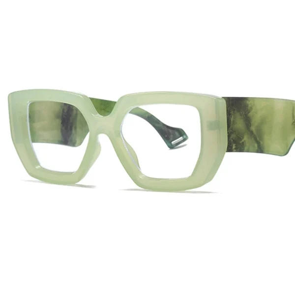 2025 Thick Frame Big Square Women Glasses Clear Anti Blue Light Men Optical Leopard Eyeglasses - Image 5