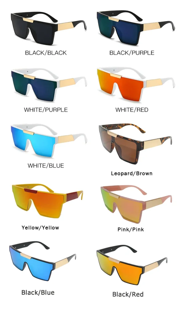 High Quality Sunglasses Fashion Vintage UV400 Women Luxury Designer Custom Logo Shades Men Gold Metal Black Frame - Image 5