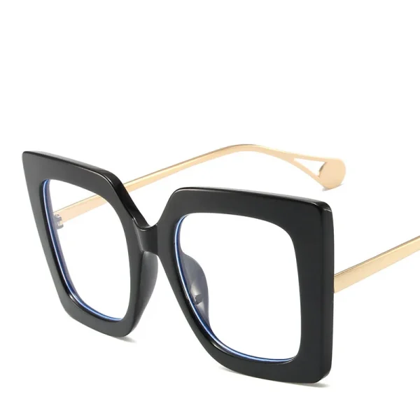 High Quality Women Frame Fashion Square Blue Light Blocking Glasses clear Optical Spectacle Retro Man - Image 4