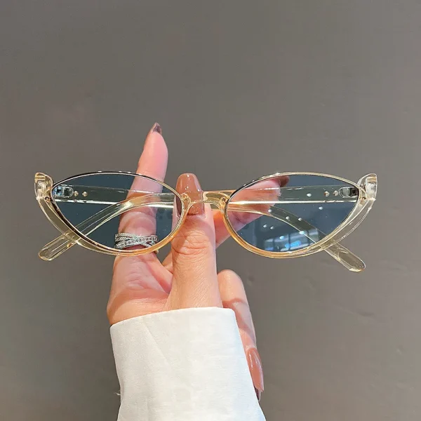 Fashion Trendy  New Style Personality Cat Eye Ins Avant-garde Shades Ladies Gentlemen Sunglasses - Image 4