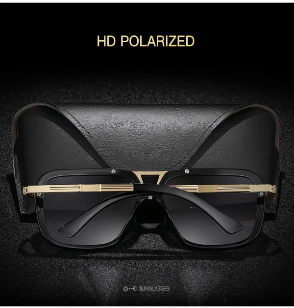 High Quality Oversized Square Frame Sun Glasses Luxury Women Classics Fashion Driving Sunglasses Men New Trendy Shades - Image 3
