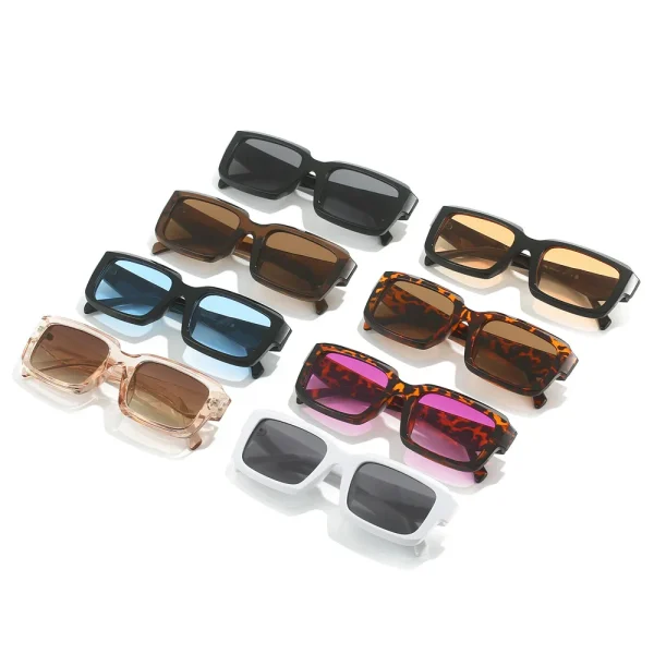 Latest 2025 Small Frame Eyewear Vintage Men Square UV400 Luxury Brand Sunglasses for Women - Image 4