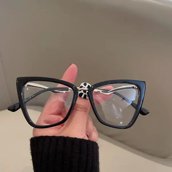 Hot Style Cat Eye Women Blue Light Blocking Glasses Fashion River Frame Optical Photos Computer Eyeglasses Ins - Image 2