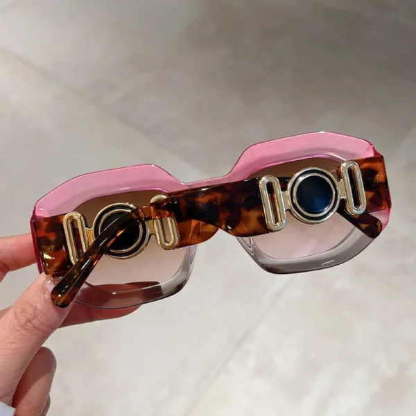 2025 Vintage Brand Designer Sunglasses UV400 Women Retro Classic Hexagon Big Frame Sun Glasses - Image 4