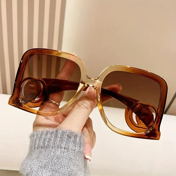 Wholesale Rectangle Women Big Frame High Quality UV400 Outdoor Eye Wear Men Newest Oversized Square Sunglasses Custom - Image 4