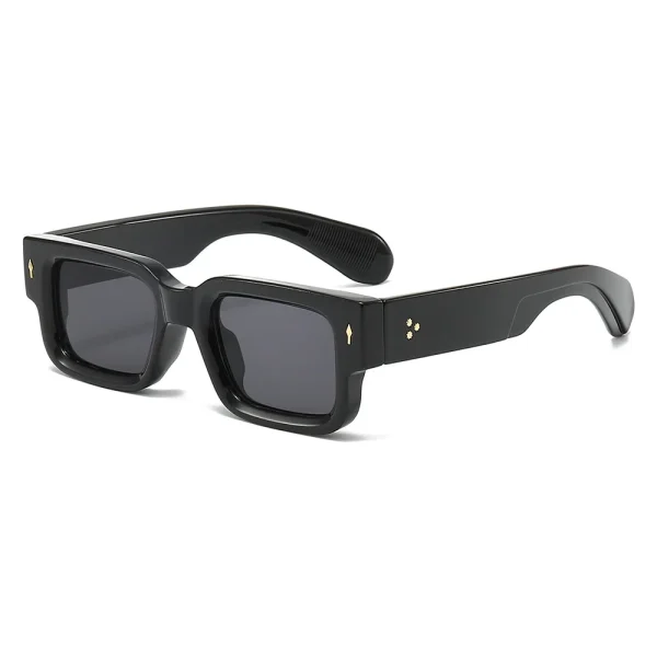 Ladies Small Square Thick Frame Eyewear Brand Designer Sunglass Men Sunglasses 2025 Luxury for Women - Image 3