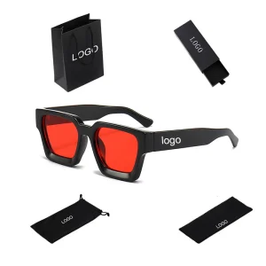2025 square Fashion Sunglasses for Women Luxury Designer Man Sun Glasses Custom logo Unisex