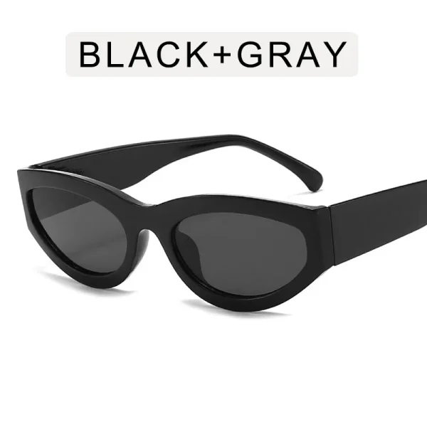 Fashion Small Beige square Frame Cat Eye Shades Trendy Beach Vintage Women Custom Sunglasses Retro - Image 4