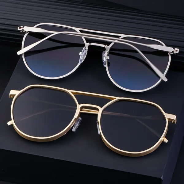 Retro Classic Luxury Brand Designer Sunglasses Men Custom Logo Vintage Round Metal Frames Man Sun Glasses 2025 Shades - Image 3