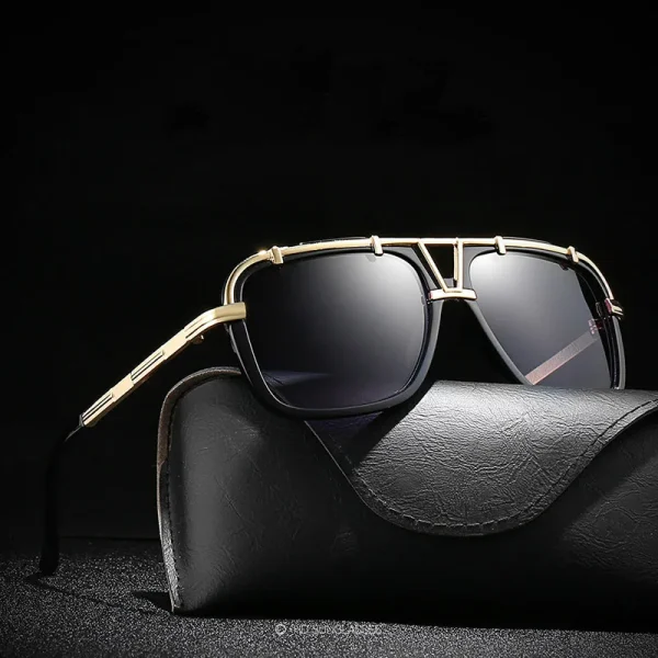 High Quality Oversized Square Frame Sun Glasses Luxury Women Classics Fashion Driving Sunglasses Men New Trendy Shades