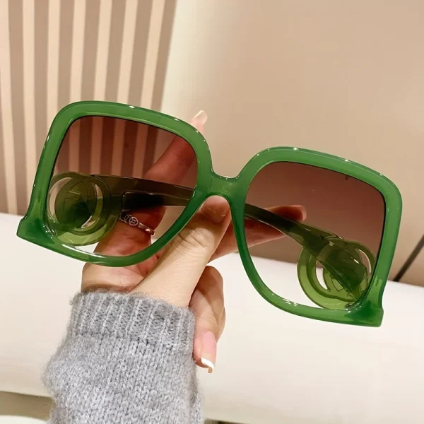 Wholesale Rectangle Women Big Frame High Quality UV400 Outdoor Eye Wear Men Newest Oversized Square Sunglasses Custom - Image 2