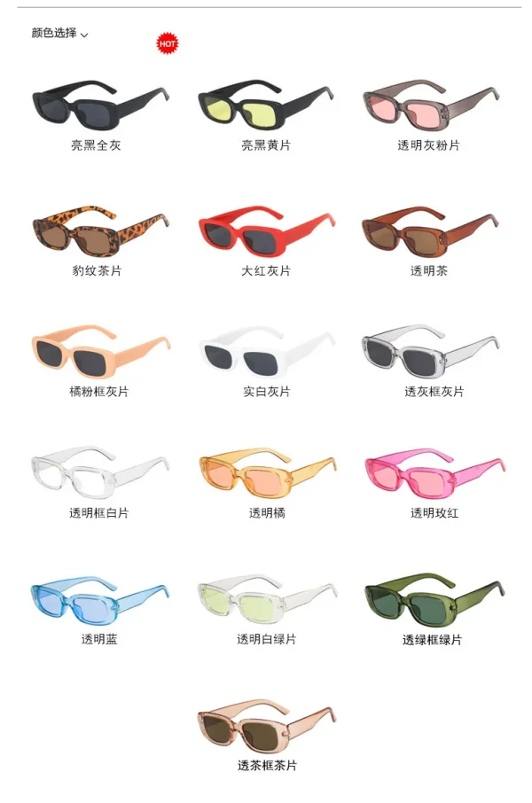 Classic Small Black Frame square Shades Fashion Custom logo Sunglasses Retro Women Colorful 2025 Man Gafas De Sol - Image 6
