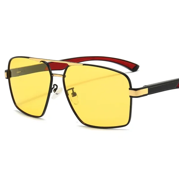 New Aluminum Magnesium Men Women 2025 Polarized Square Sunglasses Night Vision Glasses Driving High Quality - Image 2