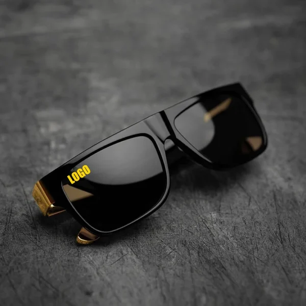 Luxury Designer UV400 WomenShades Men Retro Square Gold Metal Polarized lentes de sol High Quality Sunglasses