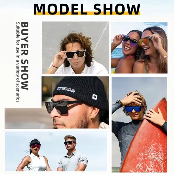 New Designer Shades Sun Glasses Men Black Fashion Square Mirror Retro Glasses Urban Women Custom Gafas De Sol - Image 4