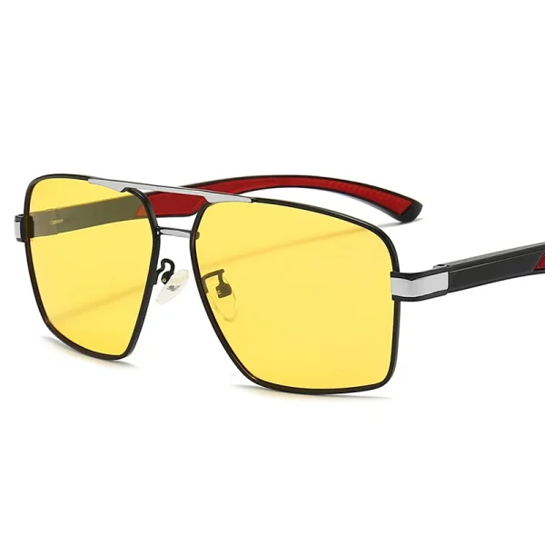 New Aluminum Magnesium Men Women 2025 Polarized Square Sunglasses Night Vision Glasses Driving High Quality - Image 3