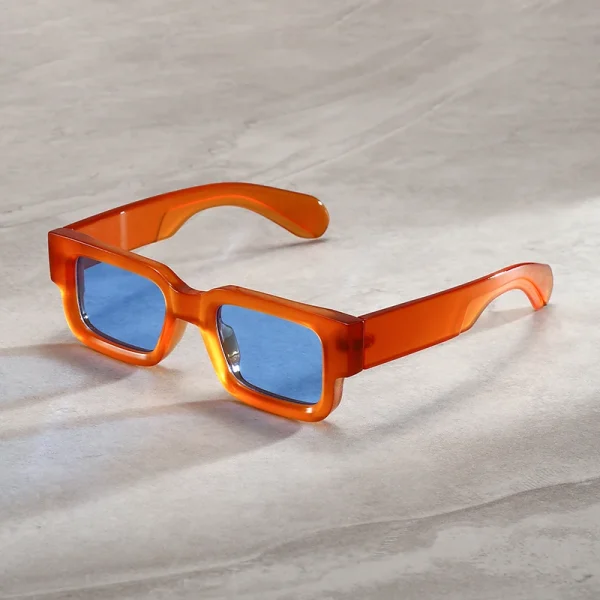 Hot Selling Luxury Designer Vintage Square Shades Brand Custom Logo Thick Frame Retro Sunglasses Women Men 2025 - Image 4