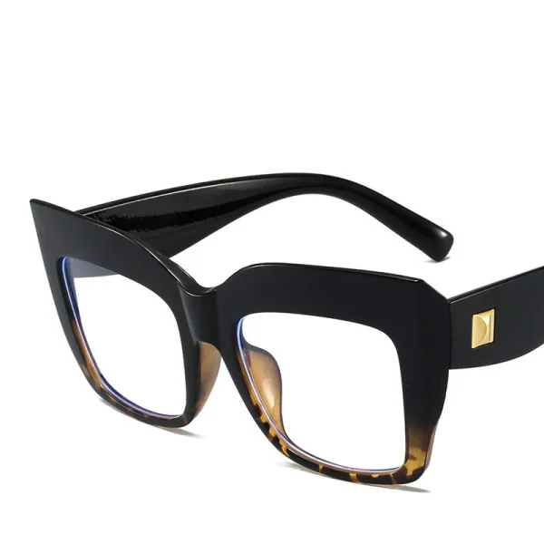 Retro Oversized Square Glasses Women Optical Eyewear Fashion Frames Blue Light Blocking Internet Celebrity Man Personality - Image 4