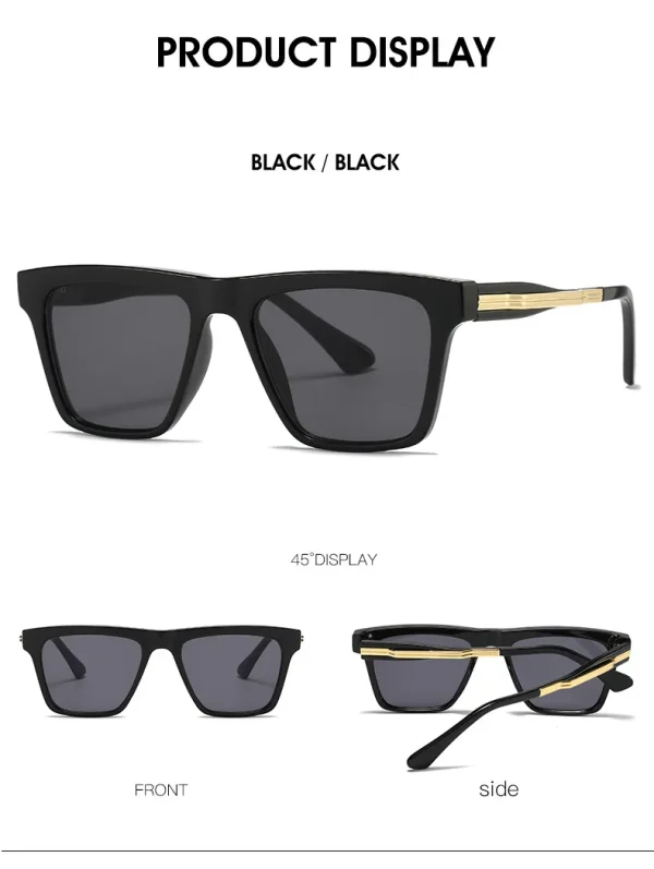 Fashion Designer Square Sunglasses Women Retro Shades Vintage Man Brand Luxury Oculos De Sol 2024 High Quality - Image 6