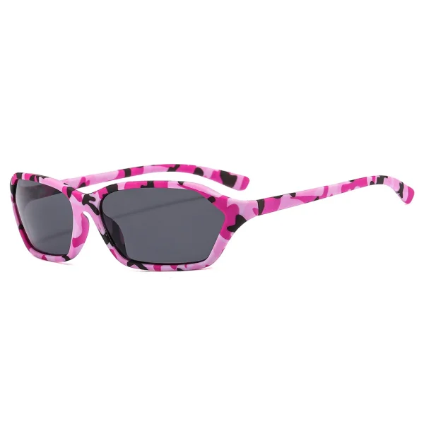 Custom Logo Fashion Pink Wrap Around Sun Glasses Trendy Vintage Y2k  Women Sports Sunglasses Men - Image 3