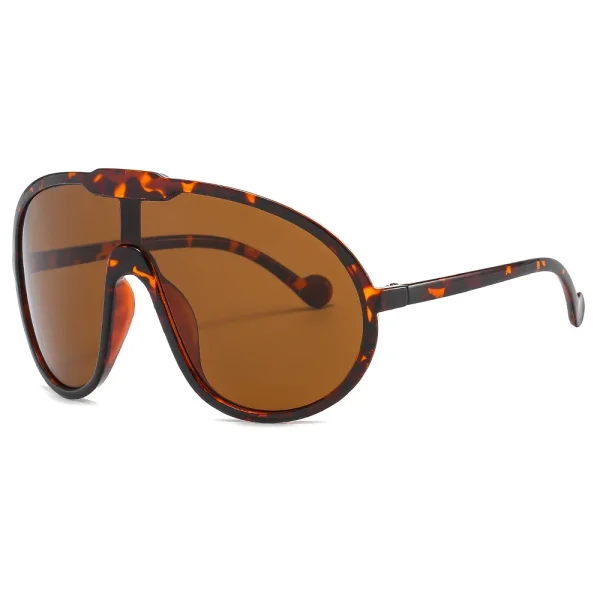 Oversized One Piece Shield Sunglasses for Women Vintage Unique Windproof Uv400 Sun Glasses Men Retro Gradient Eyewear - Image 3