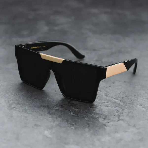 High Quality Sunglasses Fashion Vintage UV400 Women Luxury Designer Custom Logo Shades Men Gold Metal Black Frame