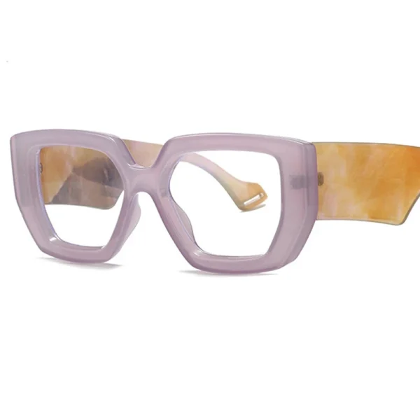 2025 Thick Frame Big Square Women Glasses Clear Anti Blue Light Men Optical Leopard Eyeglasses - Image 4